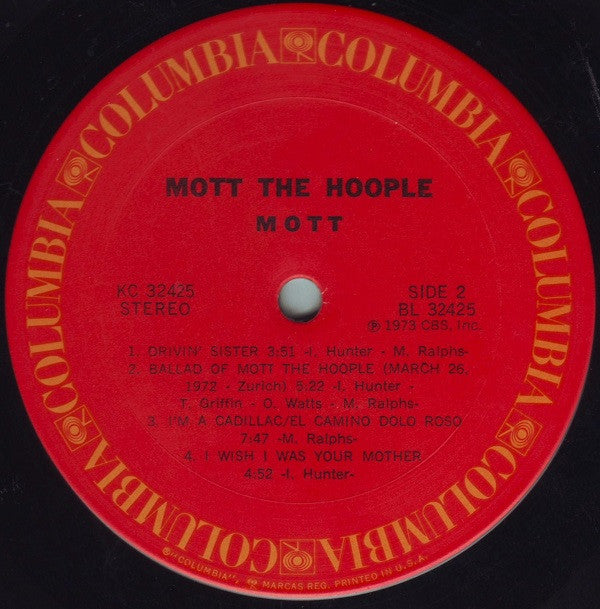 Mott The Hoople : Mott (LP,Album)
