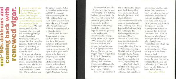 Various : 20 Years Of Century Media: 1996-2000 (Compilation)