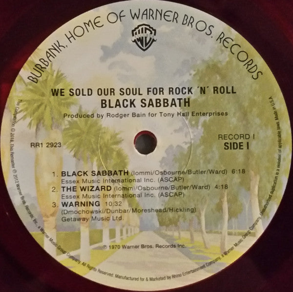 Black Sabbath : We Sold Our Soul For Rock 'N' Roll (LP,Compilation,Reissue,Remastered,Stereo)