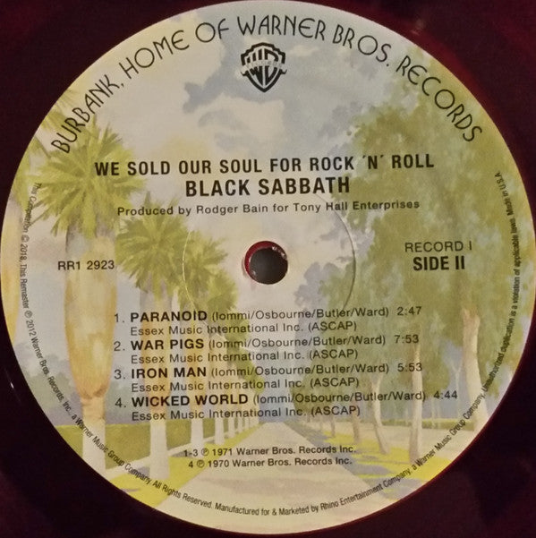 Black Sabbath : We Sold Our Soul For Rock 'N' Roll (LP,Compilation,Reissue,Remastered,Stereo)