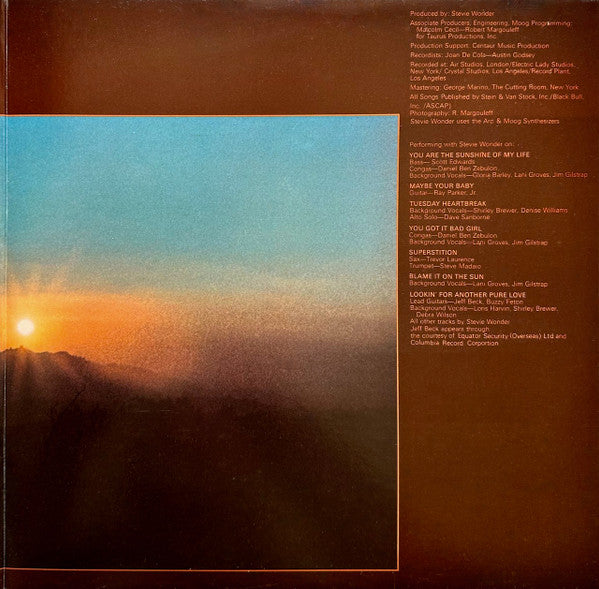 Stevie Wonder : Talking Book (LP,Album,Reissue,Stereo)