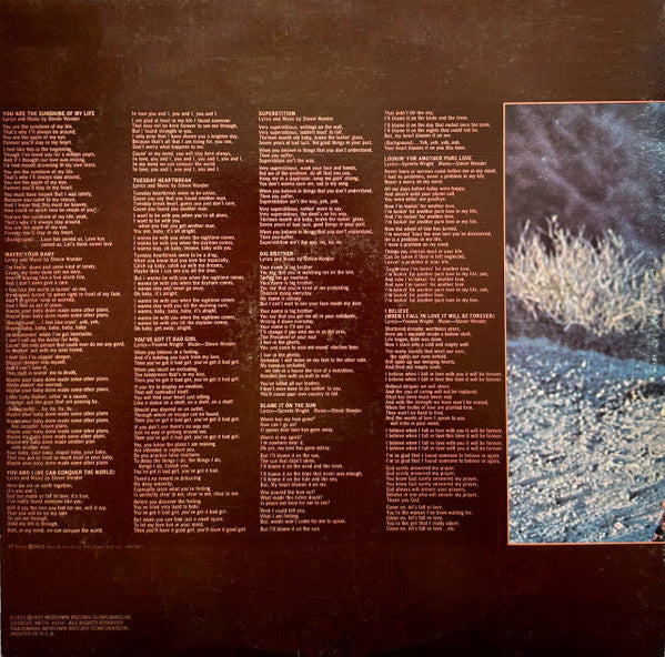 Stevie Wonder : Talking Book (LP,Album,Reissue,Stereo)