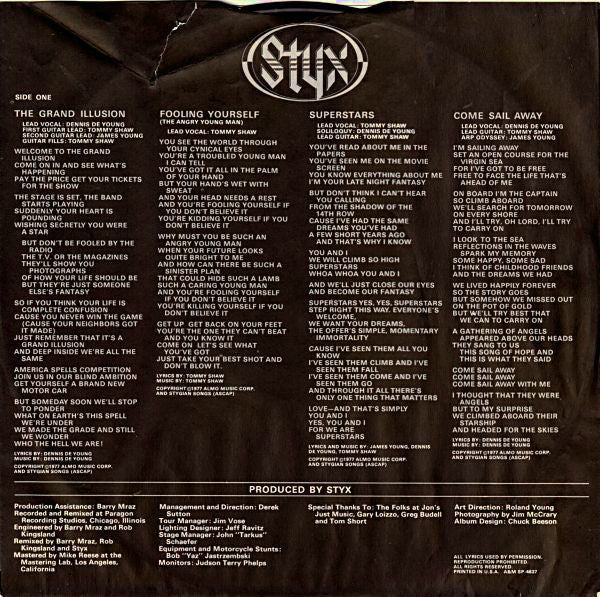 Styx : The Grand Illusion (LP,Album)