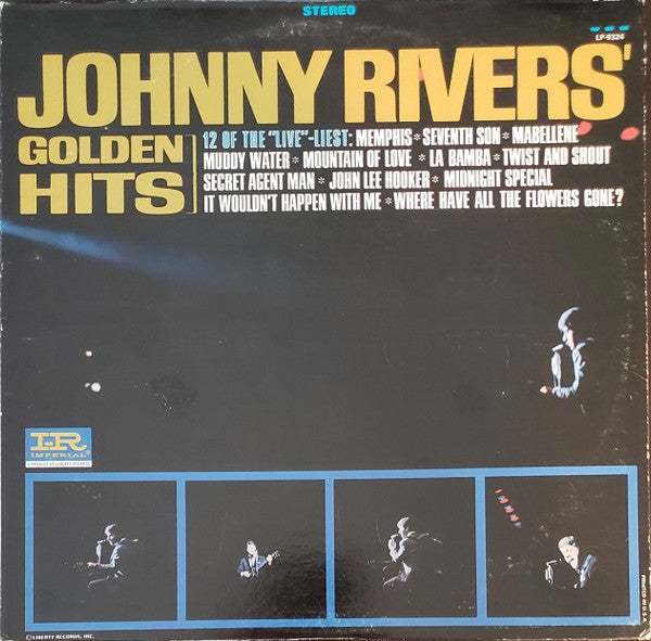Johnny Rivers : Johnny Rivers' Golden Hits (LP,Album,Compilation,Repress,Stereo)