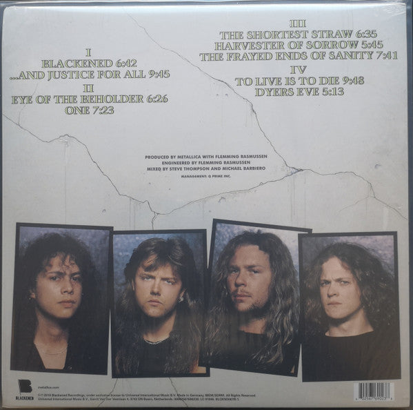 Metallica : ...And Justice For All (LP,Album,Reissue,Remastered)