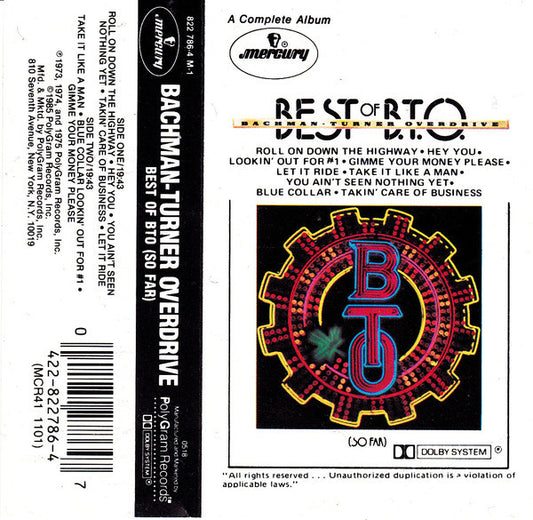 Bachman-Turner Overdrive : Best Of B.T.O. (So Far) (Compilation,Reissue)