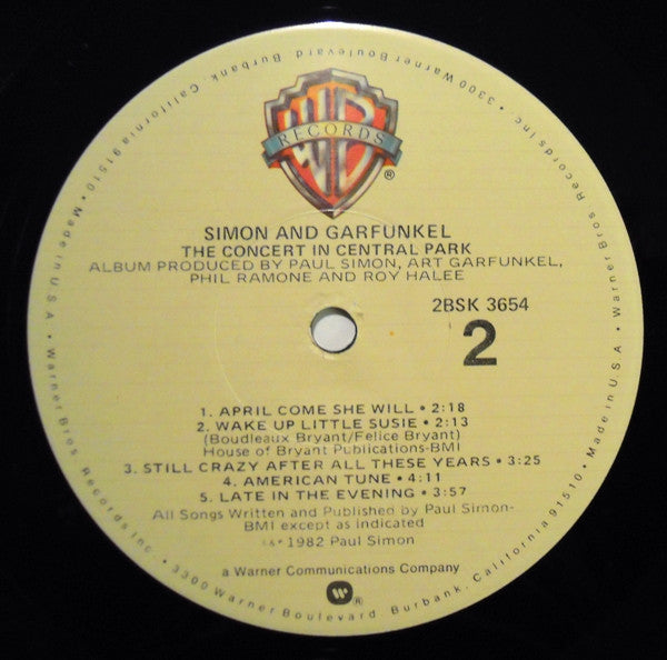Simon & Garfunkel : The Concert In Central Park (LP,Album)