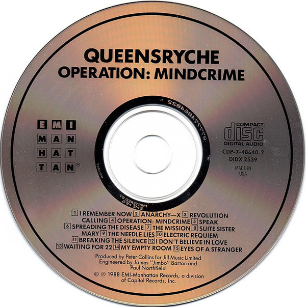 Queensrÿche : Operation: Mindcrime (Album,Repress,Stereo)