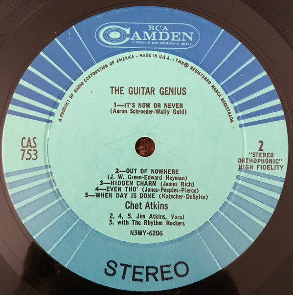 Chet Atkins : The Guitar Genius (LP,Album,Stereo)