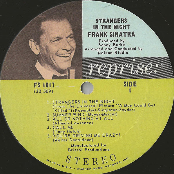 Frank Sinatra : Strangers In The Night (LP,Album,Stereo)