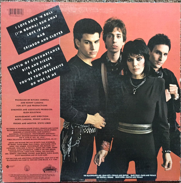 Joan Jett & The Blackhearts : I Love Rock 'N Roll (LP,Album,Reissue)