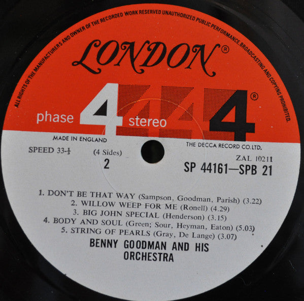 Benny Goodman : Benny Goodman Today (LP,Stereo)