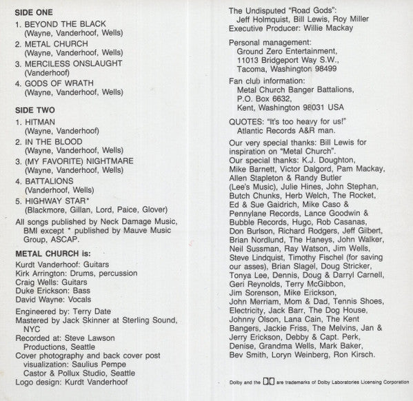 Metal Church : Metal Church (Album)