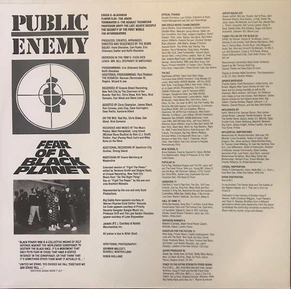 Public Enemy : Fear Of A Black Planet (LP,Album,Reissue)