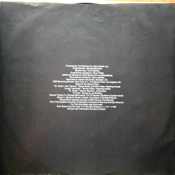 Blue Öyster Cult : Mirrors (LP,Album)