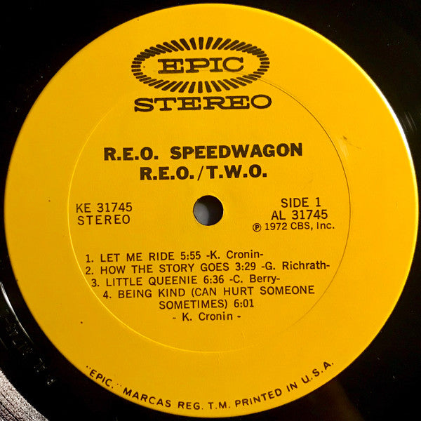REO Speedwagon : R.E.O./T.W.O. (LP,Album)