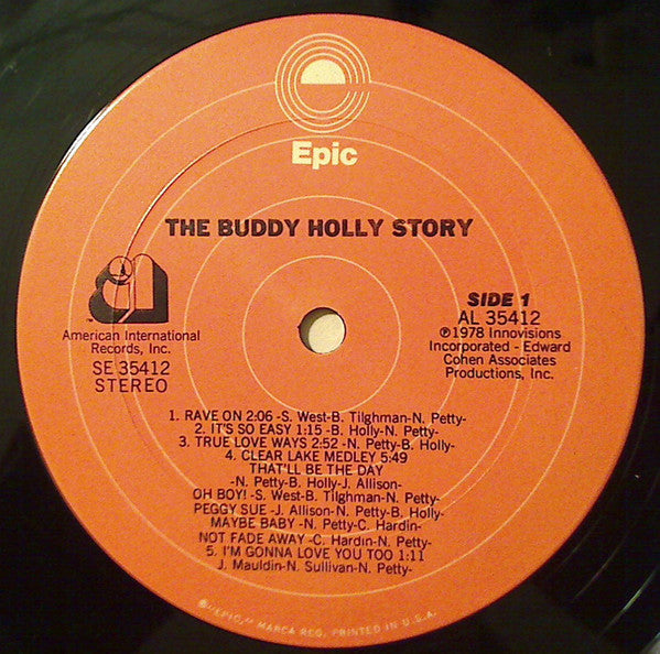 Gary Busey : The Buddy Holly Story (LP,Album,Stereo)