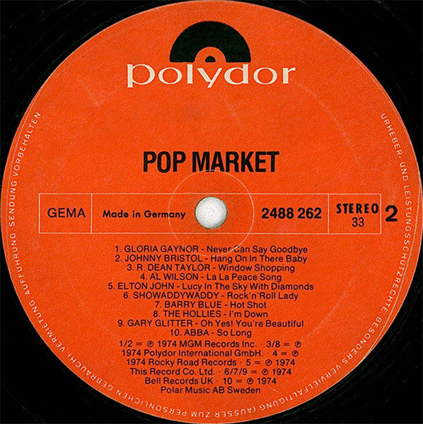 Various : Pop Market 1 (LP,Compilation)