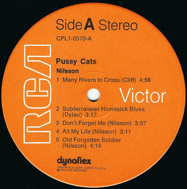 Harry Nilsson Produced By John Lennon : Pussy Cats (LP,Album)
