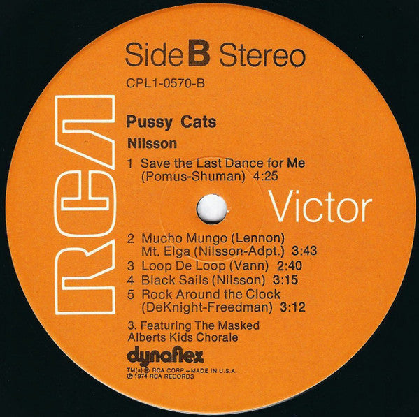 Harry Nilsson Produced By John Lennon : Pussy Cats (LP,Album)