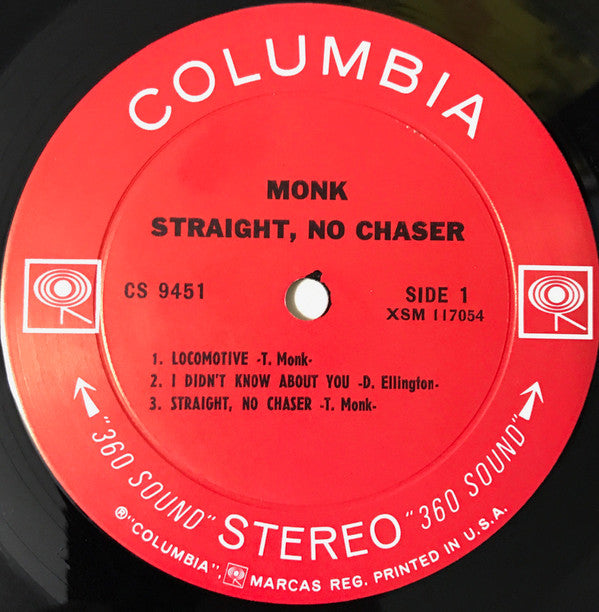 Thelonious Monk : Straight, No Chaser (LP,Album,Stereo)
