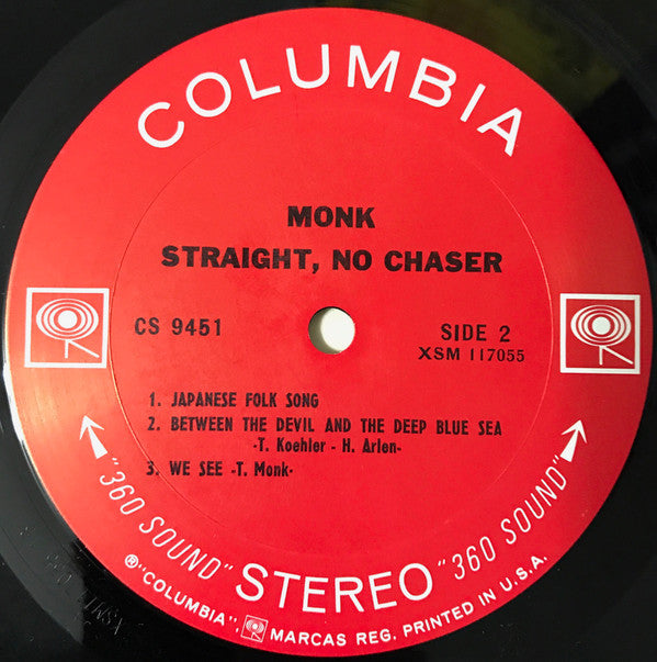 Thelonious Monk : Straight, No Chaser (LP,Album,Stereo)