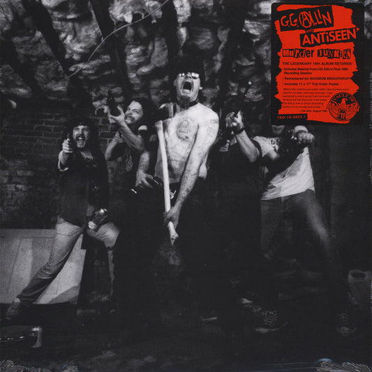 GG Allin + Antiseen : Murder Junkies (LP,Album,Reissue,Remastered)