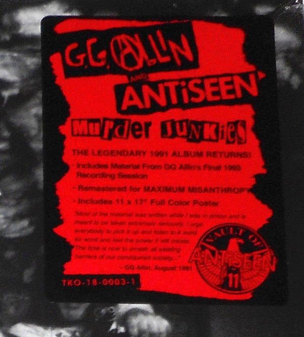 GG Allin + Antiseen : Murder Junkies (LP,Album,Reissue,Remastered)