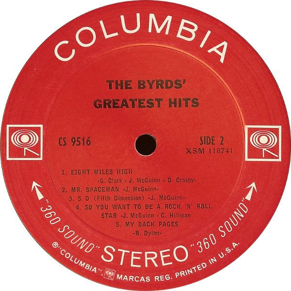Byrds, The : The Byrds' Greatest Hits (LP,Compilation,Stereo)