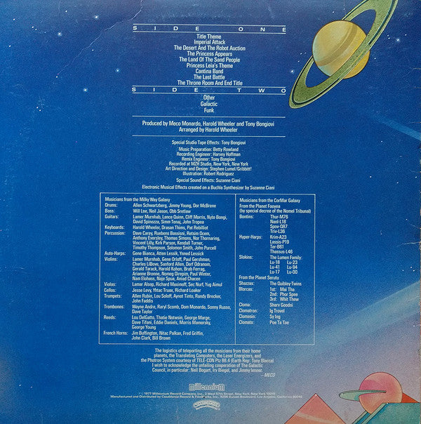 Meco Monardo : Music Inspired By Star Wars And Other Galactic Funk (LP,Album)