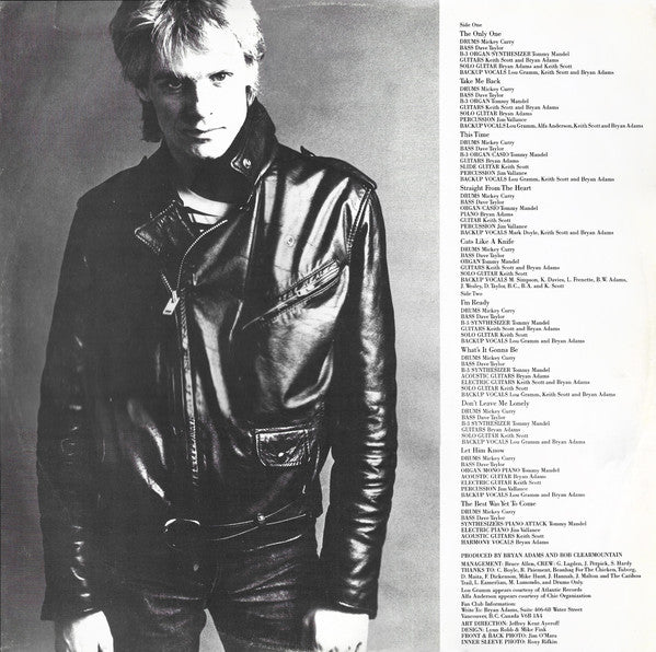 Bryan Adams : Cuts Like A Knife (LP,Album)