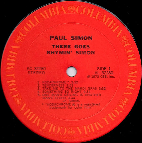 Paul Simon : There Goes Rhymin' Simon (LP,Album)