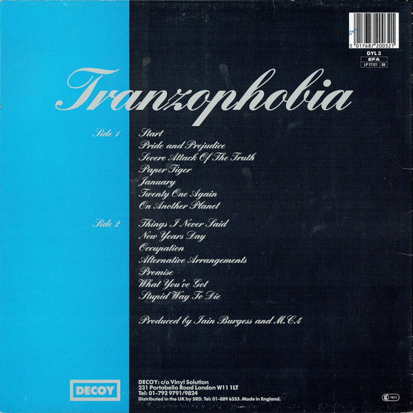 Mega City Four : Tranzophobia (LP,Album)