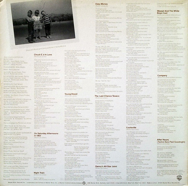 Rickie Lee Jones : Rickie Lee Jones (LP,Album,Stereo)