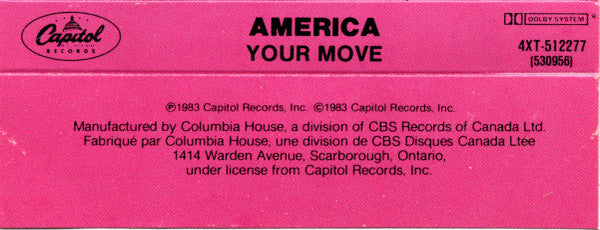 America (2) : Your Move (Album,Club Edition)