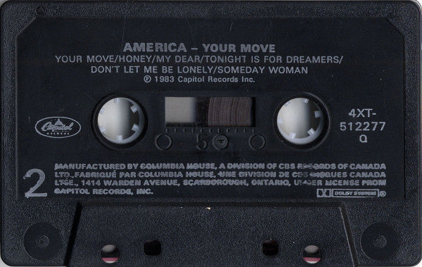 America (2) : Your Move (Album,Club Edition)