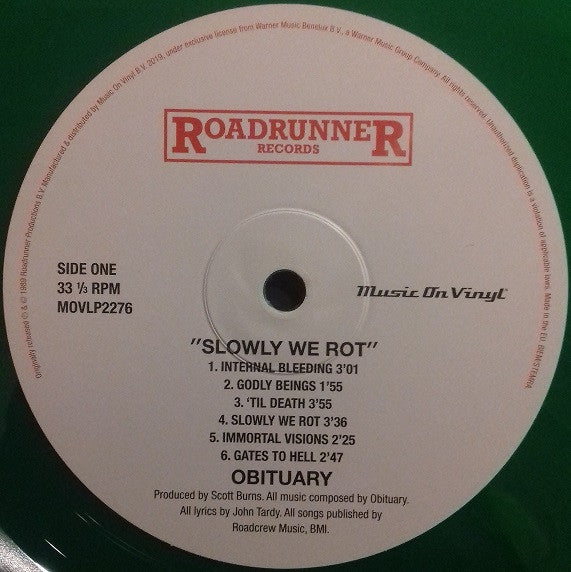 Obituary : Slowly We Rot (LP,Album,Limited Edition,Numbered,Reissue)