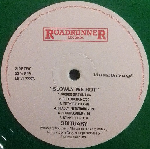 Obituary : Slowly We Rot (LP,Album,Limited Edition,Numbered,Reissue)