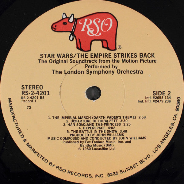 John Williams (4), London Symphony Orchestra : Star Wars / The Empire Strikes Back (LP,Album)