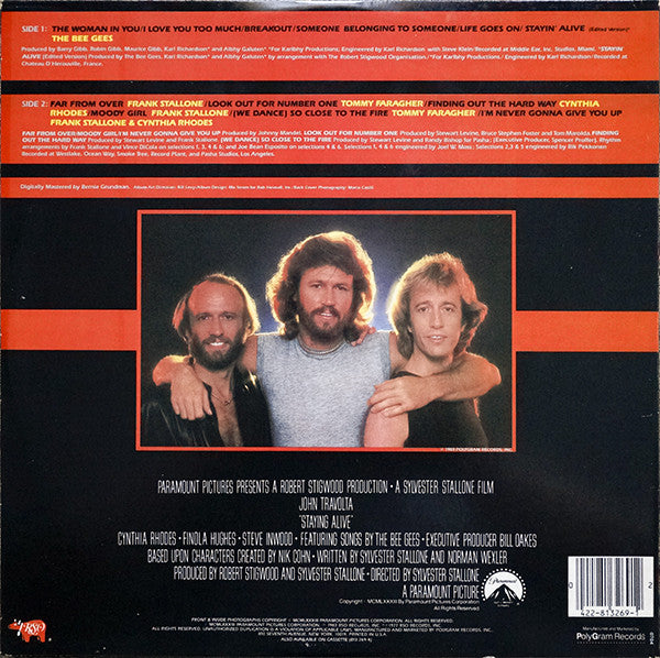 Various : Staying Alive (The Original Motion Picture Soundtrack) (LP,Album)