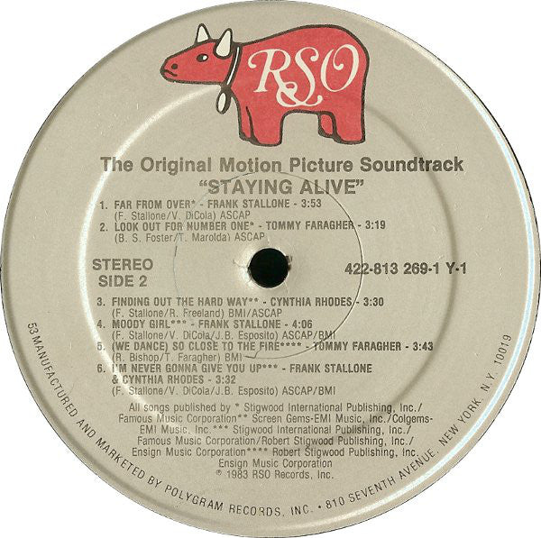 Various : Staying Alive (The Original Motion Picture Soundtrack) (LP,Album)