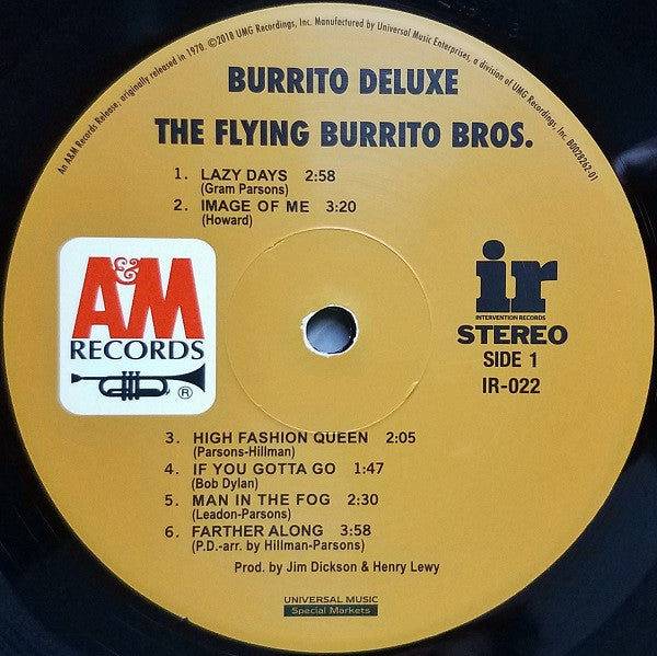 Flying Burrito Bros, The : Burrito Deluxe (LP,Album,Reissue)