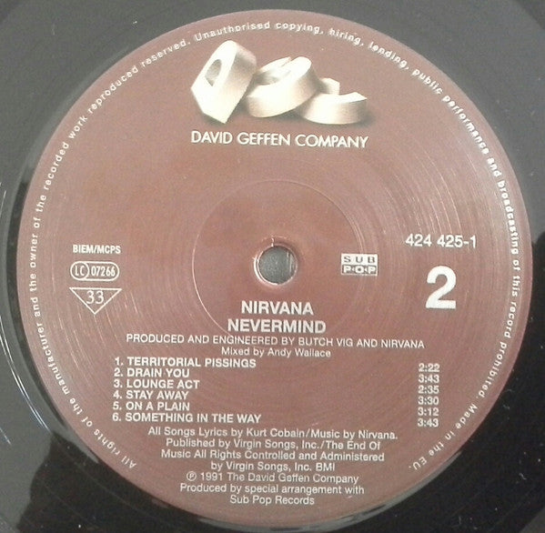 Nirvana : Nevermind (LP,Album,Reissue,Remastered)