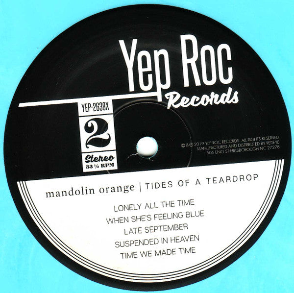 Mandolin Orange : Tides Of A Teardrop (LP,Album,Stereo)