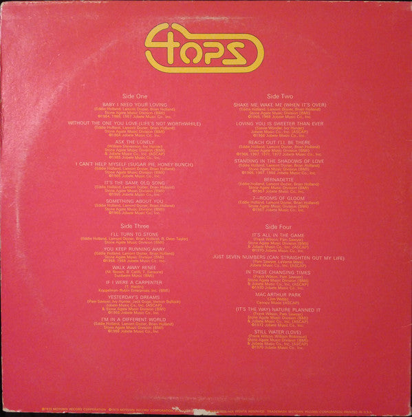 Four Tops : The Best Of The Four Tops (LP,Compilation)