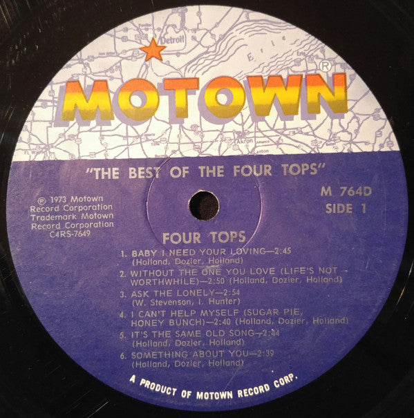 Four Tops : The Best Of The Four Tops (LP,Compilation)