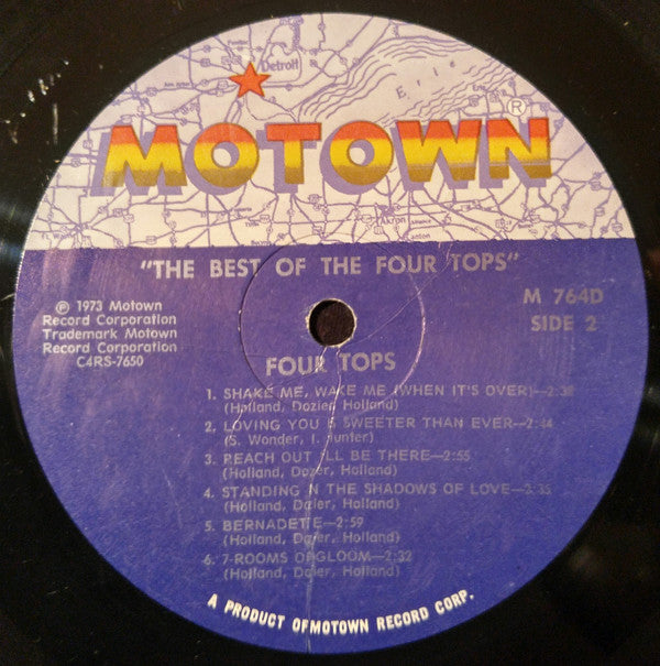 Four Tops : The Best Of The Four Tops (LP,Compilation)