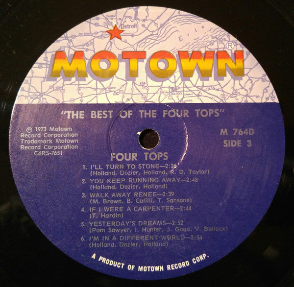 Four Tops : The Best Of The Four Tops (LP,Compilation)