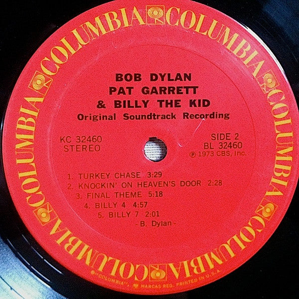 Bob Dylan : Pat Garrett & Billy The Kid - Original Soundtrack Recording (LP,Album,Stereo)