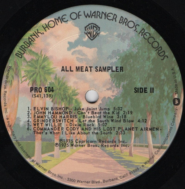 Various : Burbank's Finest - 100% All Meat (LP,Compilation,Sampler,Stereo)